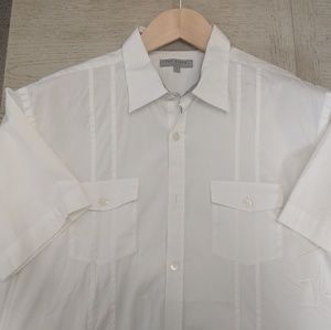 White short sleeve Ted Baker shirt, size 4.